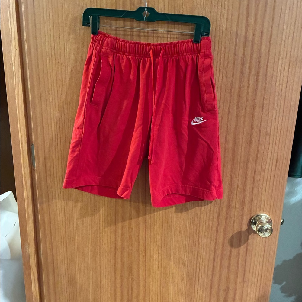Nike Men's Vibrant Red Athletic Shorts